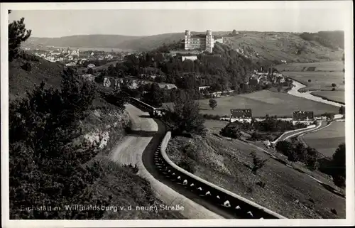 Ak Eichstätt in Oberbayern, Willibaldsburg von der neuen Straße