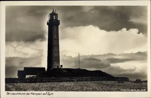 Ak Kampen auf Sylt, Leuchtturm