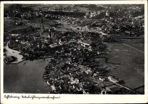 Ak Schleswig an der Schlei, Fliegeraufnahme