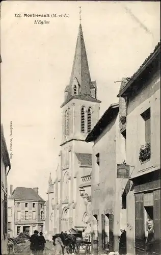 Ak Montrevault Maine et Loire, L'Eglise