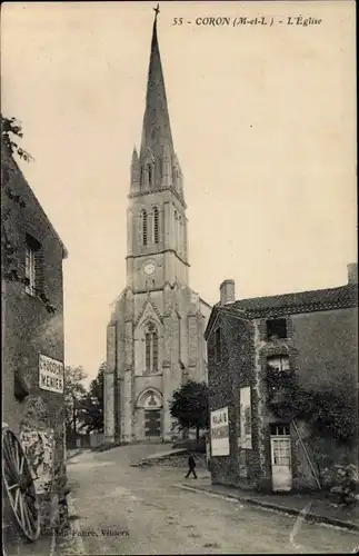 Ak Coron Maine et Loire, L'Eglise