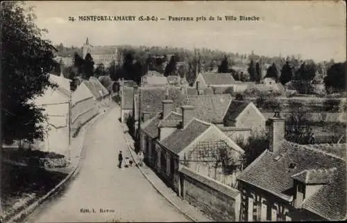 Ak Montfort l'Amaury Yvelines, Panorama pris de la Villa Blanche