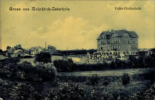 Ak Mohrkirch Osterholz in Schleswig Holstein, Volks Hochschule