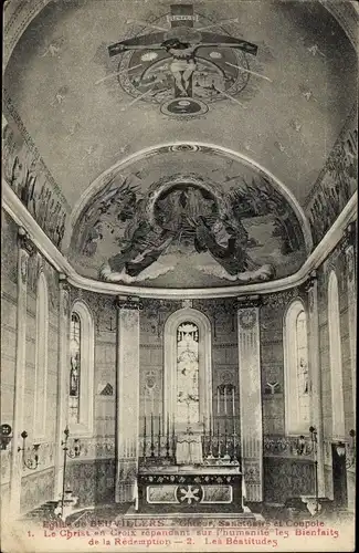 Ak Beuvillers Calvados, Interieur de l'Eglise, Coupole