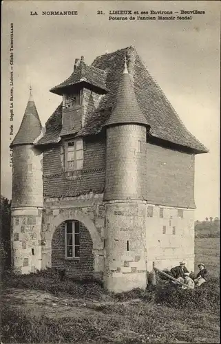 Ak Beuvilliers Calvados, Poterne de l'ancien Manoir Feodal