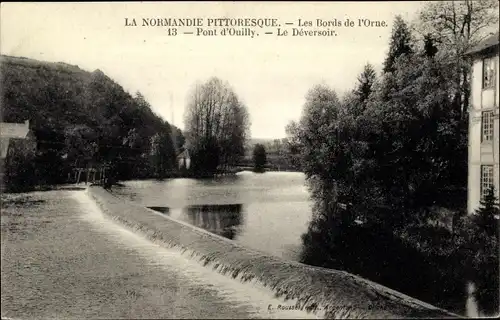 Ak Pont d Ouilly Calvados, Le Deversoir