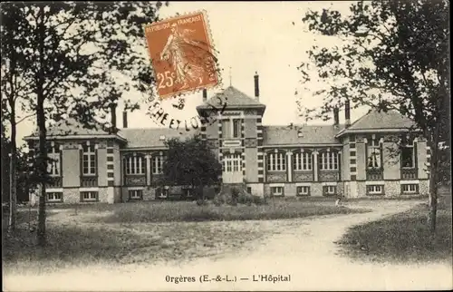 Ak Orgeres Eure et Loir, L'Hopital