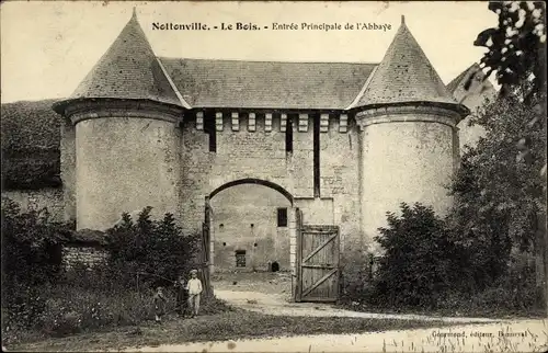 Ak Nottonville Eure et Loir, Entree Principale de l'Abbaye