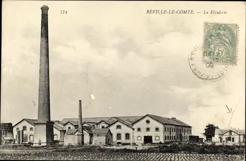 Ak Béville le Comte Eure et Loir, La Feculerie
