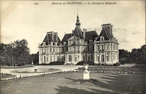 Ak Chartres Eure et Loir, Le Chateau de Baronville