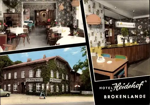 Ak Brokenlande Großenaspe in Holstein, Hotel Heidehof