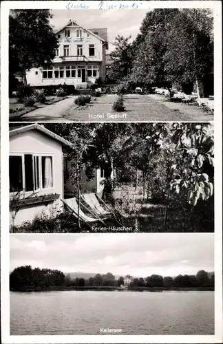 Ak Gremsmühlen Malente in Ostholstein, Hotel Seeluft, Ferienhäuschen, Kellersee