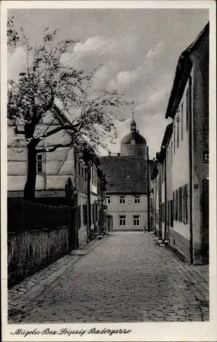 Ak Mügeln Bezirk Leipzig in Nordsachsen, Badergasse