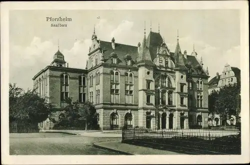 Ak Pforzheim im Schwarzwald, Saalbau