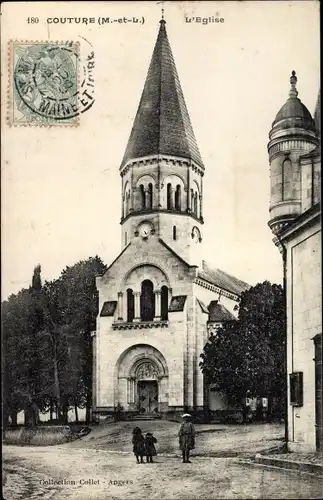 Ak Coutures Maine et Loire, L'Eglise