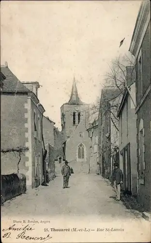 Ak Thouarcé Maine et Loire, Rue Saint Lumin