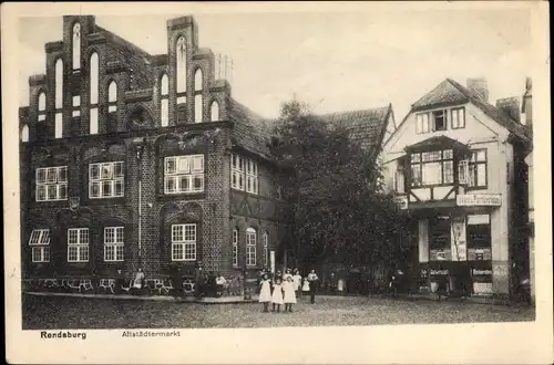 Ak Rendsburg in Schleswig Holstein, Altstädter Markt