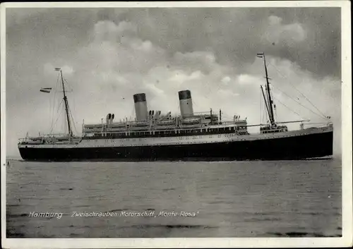 Ak HSDG Zweischrauben Motorschiff Monte Rosa