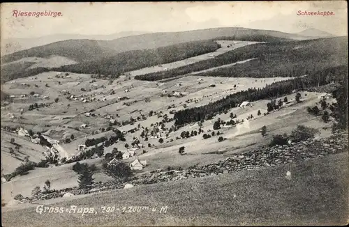 Ak Velká Úpa Großaupa Pec pod Sněžkou Petzer Riesengebirge Region Königgrätz, Panorama