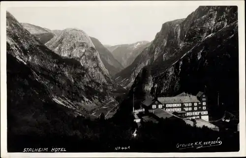 Ak Stalheim Norwegen, Blick auf das Hotel