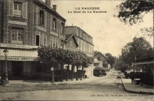 Ak La Varenne Val de Marne, Le Quai de la Varenne