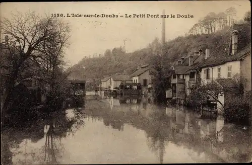 Ak L'Isle sur le Doubs, Le Petit Pont sur le Doubs