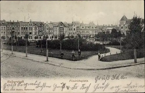 Ak Halberstadt Sachsen Anhalt, Friedrichsplatz