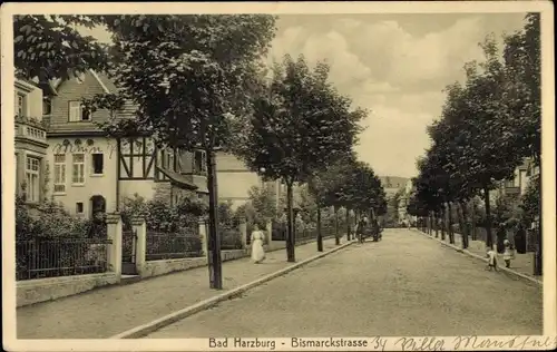 Ak Bad Harzburg am Harz, Bismarckstraße, Wohngegend