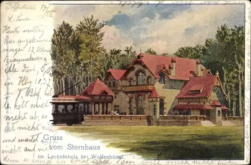Litho Wolfenbüttel in Niedersachsen, Sternhaus im Lechelnholz