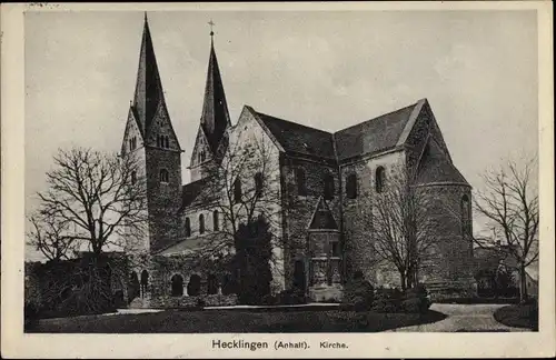 Ak Hecklingen Salzlandkreis, Kirche