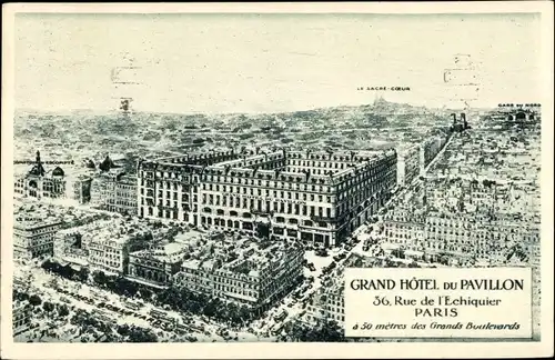 Ak Paris II., Grand Hotel du Pavillon, 56. Rue de l'Echiquier