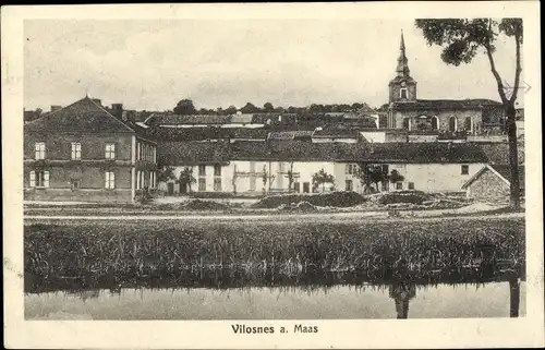 Ak Vilosnes Haraumont Lothringen Meuse, Blick auf den Ort