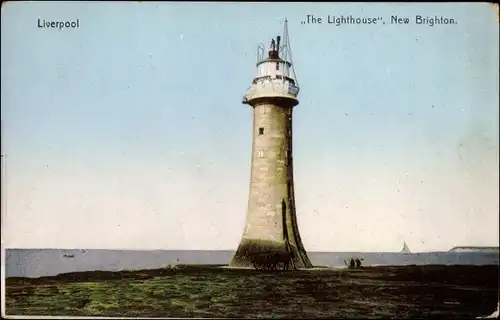 Ak Liverpool North West England, The Lighthouse, New Brighton