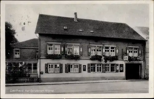 Ak Großsachsen Hirschberg an der Bergstraße, Gasthaus zur Goldenen Krone