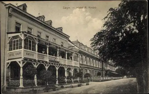 Ak Sayn Bendorf in Rheinland Pfalz, Hotel R. Krupp