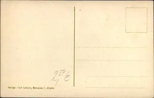 Ak Kempten im Allgäu Schwaben, Teilansicht