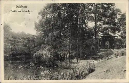 Ak Duisburg im Ruhrgebiet, Partie am Kaiserberg