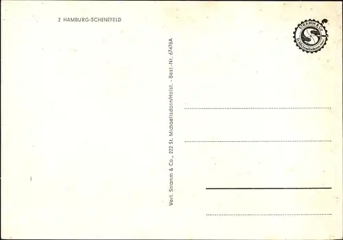 Ak Schenefeld in Schleswig Holstein, Wohnsiedlung, Geschäfte