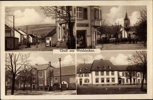 Ak Weiskirchen im Saarland, Hotel Hofhaus, Außenansicht, Stadtpartie