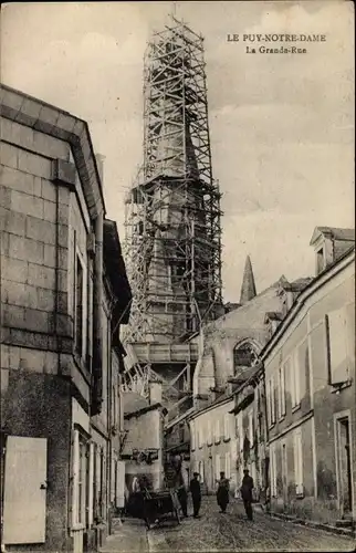 Ak Le Puy Notre Dame Maine et Loire, La Grande Rue