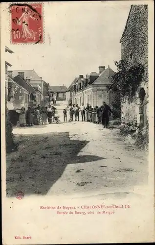 Ak Chalonnes sous le Lude Maine-et-Loire, Entree du Bourg, cote de Maigne