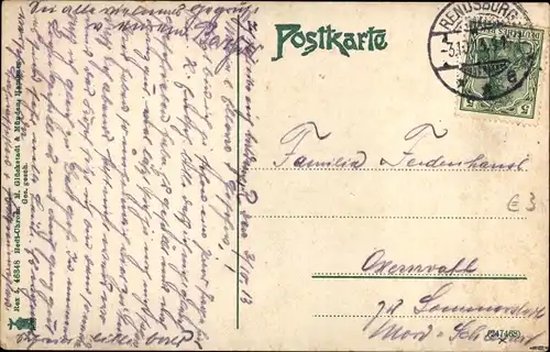 Ak Rendsburg in Schleswig Holstein, Kieler Straße, Anlagen