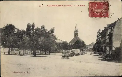 Ak Audincourt Doubs, La Place