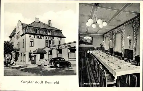 Ak Reinfeld in Holstein, Altdeutscher Hof, kleiner Festsaal
