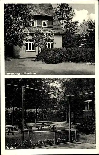 Ak Eulenburg Seesen, Gasthof, Garten