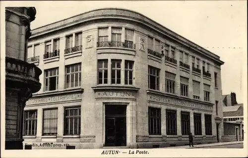 Ak Autun Saône-et-Loire, La Poste