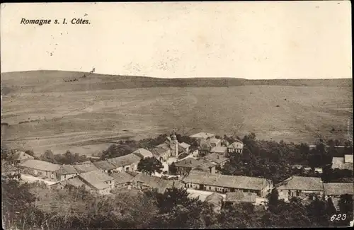 Ak Romagne sous les Cotes Moselle, Panorama