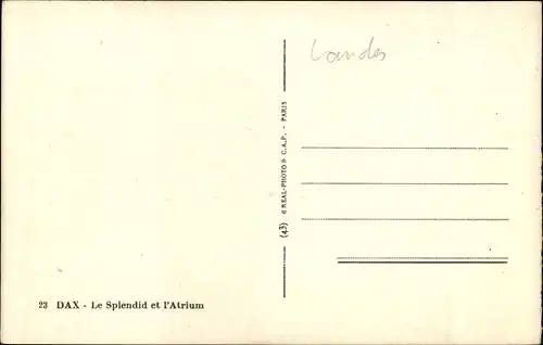 Ak Dax Landes, Le Splendid et l'Atrium