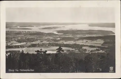 Ak Oslo Norwegen, Holmenkollen, Panorama
