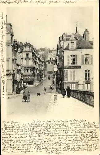 Ak Blois Loir-et-Cher, Rue Denis Papin
